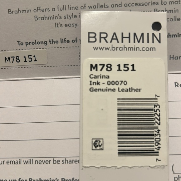 Brahmin Carina handbag / color: Ink - Picture 17 of 17